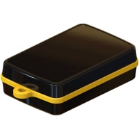 Serpac Pendant enclosure with yellow looped seal; Accepts 0.031" circuit board.