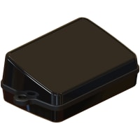 Serpac Sloped pendant enclosure w/ black looped seal; Accepts 0.031" circuit board.