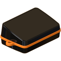 Serpac Sloped pendant enclosure w/ orange looped seal; Accepts 0.031" circuit board.