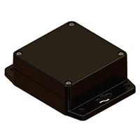 Serpac Black/Black Flanged Base Plastic Box Enclosure for Wall/Surface Mount