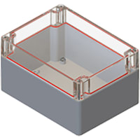 Serpac Watertight Polycarbonate EnclosureClear/Gray6.30 x 4.72 x 3.54 in.