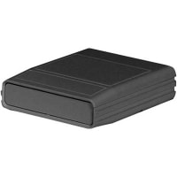 Serpac Enclosure, Clamshell, Handheld, ABS, UL94HB, Black, 2.8x2.2x0.71 In, M Series