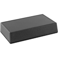 Serpac Enclosure, Box-Lid, Desktop, ABS, UL94HB, Black, 4.1x2.6x0.9 In, IP40, S Series