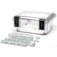 Serpac Enclosure; Industrial; Hinged Latches- Top Clear Bottom Clear