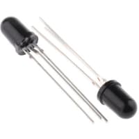 Siliconix / Vishay 30 deg IR Phototransistor, Through Hole 2-Pin 5mm (T-1 3/4) package