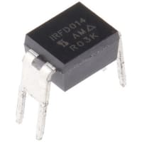 Siliconix / Vishay IRFD014PBF N-channel MOSFET Transistor, 1.7 A, 60 V, 4-Pin HVMDIP