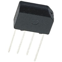 Siliconix / Vishay GBL01-E3/51, Bridge Rectifier, 4A 100V, 4-Pin GBL