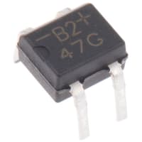 Siliconix / Vishay B2M-E3/45, Bridge Rectifier, 0.5A 200V, 4-Pin MBM