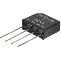 Siliconix / Vishay VS-2KBB100, Bridge Rectifier, 1.9A 1000V, 4-Pin D 37