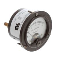 Simpson Panel Meter, Ammeter, E-mech, Analog, Range 0-50AAC, Stud, Dim 1.39"Hx2.18"Dia.