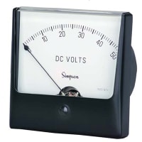 Simpson ANALOG METER, 1212C----0-2 DCA 1.5 UL WV