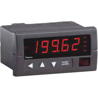 Simpson Panel Meter, Volt, Elec, LED, Range 600VAC, Cut-Out 3.62x1.77", 3-1/2 Dig, 0.56" DigH