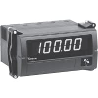 Simpson Panel Meter, Digital, 4-1/2 digit LED, 120 V AC, 4-20 mA process