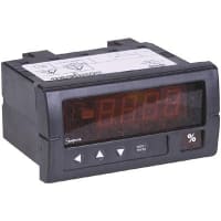 Simpson Panel Meter, Process, Elec, LED, Range 4-20mADC, Cut-Out 3.62x1.77", 3-1/2 Dig