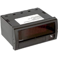 Simpson Panel Meter, Process, Elec, LED, Range 0-10VDC, Cut-Out 3.62x1.77", 3-1/2 Dig, 10mV Res