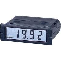 Simpson Panel Meter, 4.5 Digit LCD, 85-250VAC@40-440Hz, 4VA@85-250VAC, Input 200mV