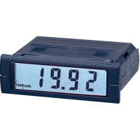 Simpson Panel Meter, 4.5 Digit LCD, 85-250VAC@40-440Hz, 4VA@85-250VAC, Input 20V