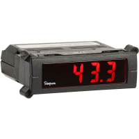 Simpson Panel Meter, 3.5 Digit LCD, Negative, 9-32VDC@40-440Hz, 3VA@9-32VDC, Input 200mV