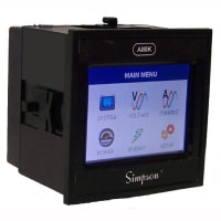 Simpson Multifunction Meter, touch screen LCD, 110-440V, 1-5A, 1 or 3 PH