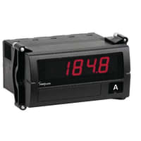 Simpson Panel Meter, Ammeter, Elec, LED, Range 2AAC, Cut-Out 3.62x1.77", 3-1/2 Dig, 0.56" DigH