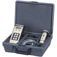 Simpson Dosimeter System, Sound, +/-0.5 dB, 1000 Hz+/-2%, 9 V, Alkaline, 5 1/4"Long x 2"Dia