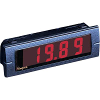 Simpson Panel Meter, Volt, Elec, LCD, Range 2VDC, Cut-Out 0.874x2.677", 3-1/2 Dig, 0.5" DigH