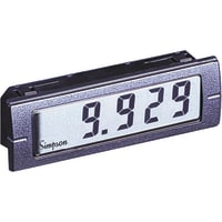 Simpson Panel Meter, Volt, Elec, LCD, Range 2VDC, Cut-Out 0.874x2.677", 4-1/2 Dig, 0.5" DigH