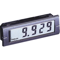 Simpson Panel Meter, Ammeter, Elec, LCD, Range 20mA, Cut-Out 0.874x2.677", 4-1/2 Dig, 0.5" DigH