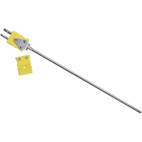 Simpson Thermocouple, K, 316 Stainless Steel, Yellow, 2.5 Sec., 1600 F (Max.)