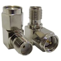 Siretta Coaxial Adapter, Right Angle, RF Adaptor, SMA Plug to SMA Socket, 90 Degree