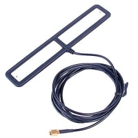 Siretta Antenna, 4G/3G T-Bar GSM Antenna, SMA Connector, 2/1 dBi Gain, 2.5M Cable