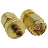 Siretta Coaxial Adapter, Straight, RF Adapter, MMCX Socket to SMA Plug