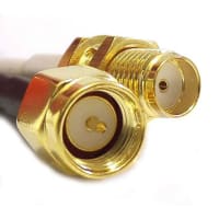 Siretta Networking Cable, Coaxial Cable, RG174, SMA Male to SMA Female, 0.1M