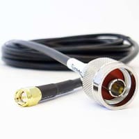 Siretta Networking Cable, Coaxial Cable, LLC200A, N-Type Male to SMA Male, 50 Ohm, 20M