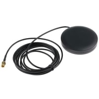 Siretta Antenna, Quad Band GSM and 3G Puck Antenna, Adhesive Mount, 2dBi, SMA, 2.5m