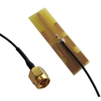 Siretta Antenna, Dual Band 2.4/5Ghz Patch WiFi Antenna, SMA Male, PCB Mount, 1.37mm