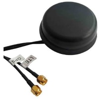 Siretta Antenna, Puck 4G/LTE and GPS Combined Panel Mount Antenna, SMA, 2.5m RG174