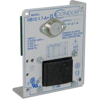 SL Power ( Ault / Condor ) Power Supply, AC-DC, 12V, 1.7A, 100-240V In, Open Frame, DIN Rail, Linear, HB Series