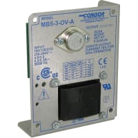 SL Power ( Ault / Condor ) Power Supply, AC-DC, 5V, 3A, 100-240V In, Open Frame, Pnl Mnt, Linear, Medical, MB Series