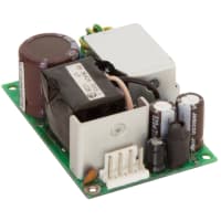 SL Power ( Ault / Condor ) Power Supply, AC-DC, 15V, 4A, 80-270VIn, Open Frame, Pnl Mnt, Embedded, 60W, GB60S Series