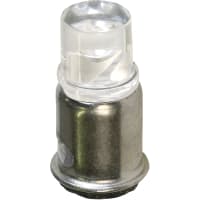 SloanLED Lamp, LED, T-1 3/4, Midget Flange, White, 5VDC, 25mA, 1200mcd, 45deg