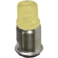 SloanLED Lamp, LED, T-1 3/4, Midget Flange, Yellow, 14VDC, 25mA, 2000mcd, 22deg