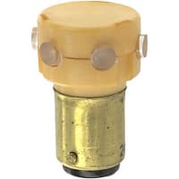 SloanLED Lamp, LED, S-8, D.C. Bayonet, Amber, 24V, 25mA, 2000mcd, 22deg