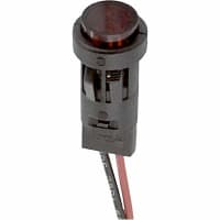 SloanLED Panel Mount Indicator LED 0.5" Snap Red 120 VAC Fixed Lamp 5002 Series