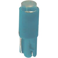 SloanLED Lamp, LED, T-1 3/4, Wedge, Blue, 28VDC, 25mA, 500mcd, 30deg