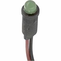 SloanLED Indicator Panel Mount LED Mnt-Sz 0.25" Snap-Fit Green 2VDC Leads