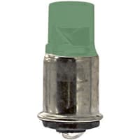 SloanLED Lamp, LED, T-1 3/4, Midget Flange, Green, 28VDC, 20mA, 750mcd, 20deg