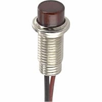 SloanLED Panel Mount Indicator LED 0.25" Red 28VDC Leads Resistor 205 Series