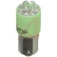 SloanLED LAMP, LED ;T3-1/4;5V;25MA;1700MCD;ULTRA BRIGHT GREEN;BAYONET BASE