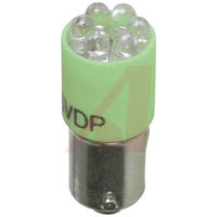 SloanLED LAMP, LED ;T3-1/4;12V;25MA;1700MCD;ULTRA BRIGHT GREEN;BAYONET BASE